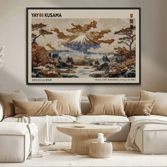 11778299-MGV-CV-36X24-Japanese Landscape Wall Art – Mount Fuji Canvas Print, Asian Inspired Nature Decor for Living Room, Bedroom, Office or Studio