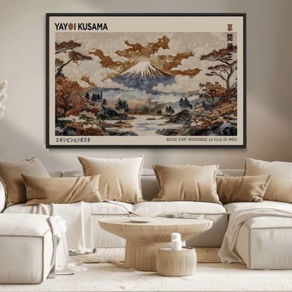 11778299-MGV-CV-36X24-Japanese Landscape Wall Art – Mount Fuji Canvas Print, Asian Inspired Nature Decor for Living Room, Bedroom, Office or Studio