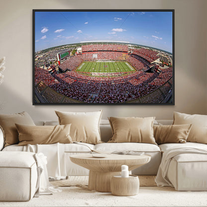 29492070-MGV-CV-36X24-William Brice Stadium Canvas Wall Art – Football Game, Stadium Crowd, Fans, Energy, Team Spirit, Daytime Outdoor Event Print for
