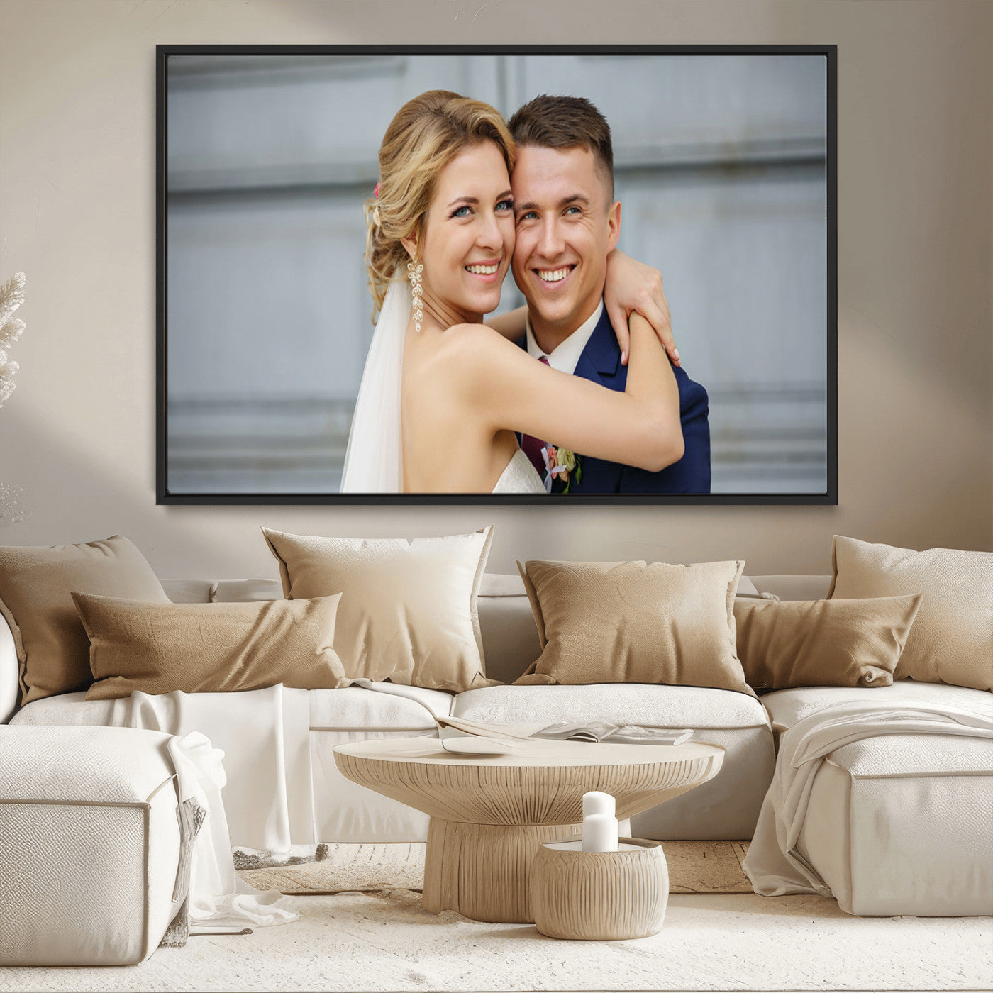 CSTM6030-MGV-CV-36X24-Custom Canvas Wall Art – Personalized Photo Print for Wedding, Anniversary or Gift, Ready to Hang Canvas for Home Decor