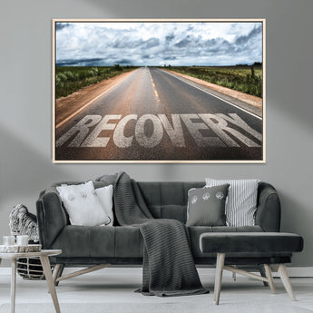 50743-MGV-CV-36X24-Healing Road Wall Art – Motivational Highway Canvas Print, Inspirational Journey Decor for Office, Gym or Living Room