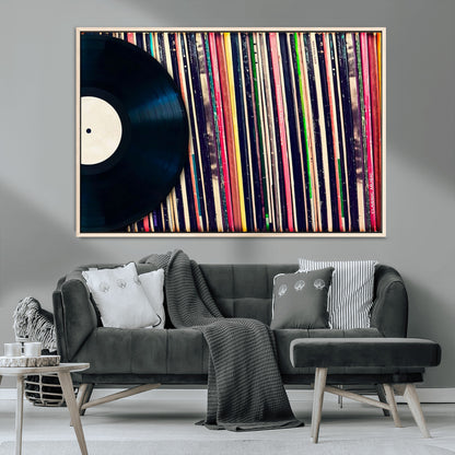 45029-MGV-CV-36X24-Misty Pine Forest Wall Art – Black and White Landscape Canvas Print, Foggy Trees Nature Photography, Modern Minimalist Decor for