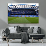 59508-MGV-CV-36X24-Chelsea Stadium Wall Art – Stamford Bridge Football Arena Canvas Print, Iconic Soccer Artwork for Living Room, Office, Game Room