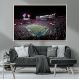 46899-MGV-CV-36X24-Ben Hill Griffin Stadium Wall Art Canvas Print, Framed Football Stadium Art Picture Print, Florida Football Stadium Perfect Sport