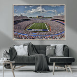 76491-MGV-CV-36X24-Buffalo Bills Stadium Wall Art Canvas Print, Framed Bills Stadium Art Picture Print, Highmark Stadium Perfect Sport Room Decor
