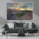 38807-MGV-CV-36X24-Beaver Stadium Wall Art Canvas Print, Framed Beaver Stadium Field Art Picture Print, Football Stadium Perfect Sport Room Decor