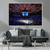 20491-MGV-CV-36X24-Madison Square Garden Wall Art Canvas Print, Framed New York Stadium Art Picture Print, MSG Stadium Perfect Sport Room Decor
