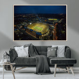 52519-MGV-FC-36X24_Natural-Michigan Football Stadium Wall Art Canvas Print, Framed Michigan Stadium Art Picture Print, Michigan Wolverines Field Perfect