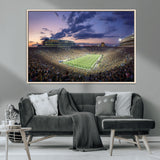 50825-MGV-CV-36X24-Notre Dame Stadium Wall Art Canvas Print, Framed Indiana Stadium Art Picture Print, Football Stadium Perfect Sports Room Decor