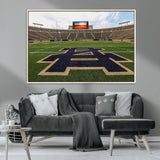 52835-MGV-CV-36X24-Notre Dame Stadium Wall Art Canvas Print, Framed Indiana Stadium Art Picture Print, Notre Dame Field Perfect Sport Room Decor