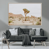 67109959-MGV-CV-36X24-Joshua Tree Wall Art Canvas Print, Framed Neutral Desert Art Picture Print, Earthy Landscape Perfect Neutral Boho Decor Artwork