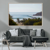 88336640-MGV-CV-36X24-Tropical Beach Scene Wall Art Canvas Print, Framed Coastal Photography Art Picture Print, Ocean Horizon Art Perfect Coastal Boho