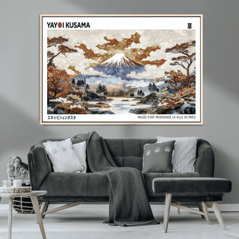 80111817-MGV-CV-36X24-Japanese Landscape Wall Art – Mount Fuji Autumn Canvas Print, Asian Inspired Nature Decor for Living Room, Bedroom, Office or