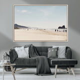 28307820-MGV-CV-36X24-Minimalist Beach Wall Art Canvas Print, Framed Coastal Serenity Art Picture Print, Soft Sand Perfect Modern Coastal Decor Artwork