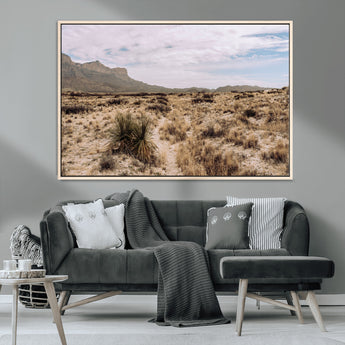 20681831-MGV-CV-36X24-Desert Landscape Wall Art – Southwestern Mountain Canvas Print, Rustic Western Nature Photography Decor for Living Room, Office,