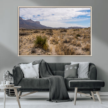 21606563-MGV-CV-36X24-Desert Mountain Wall Art – Southwest Landscape Photography Canvas Print, Rustic Nature Artwork Scenic Western Decor for Living