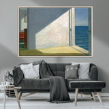 34188481-MGV-CV-36X24-Coastal Sunlight Wall Art – Minimalist Ocean View Canvas Print, Serene Beach House Inspired Decor for Bedroom, Living Room,