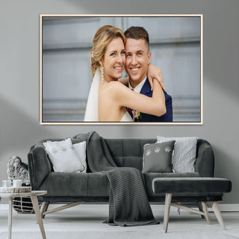 CSTM6030-MGV-CV-36X24-Custom Canvas Wall Art – Personalized Photo Print for Wedding, Anniversary or Gift, Ready to Hang Canvas for Home Decor