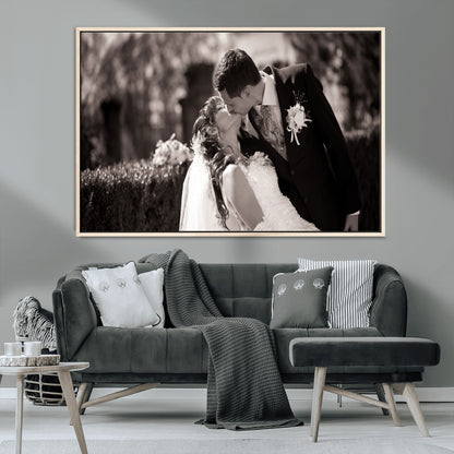 CSTM6030-MGV-CV-36X24-Custom Wedding Photo Print - Custom Wall Art Picture Print, Create Your Own Photo Canvas Print
