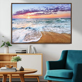 53006-MGV-CV-36X24-Ocean Beach Sunset Wall Art – Vibrant Seascape Canvas Print, Coastal Home Decor for Living Room, Bedroom, Office or Beach House