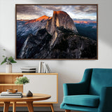 31332-MGV-CV-36X24-Mountain Landscape Wall Art – Majestic Sunset Rock Formation Canvas Print, Nature Scenic Decor for Living Room, Office, Cabin or