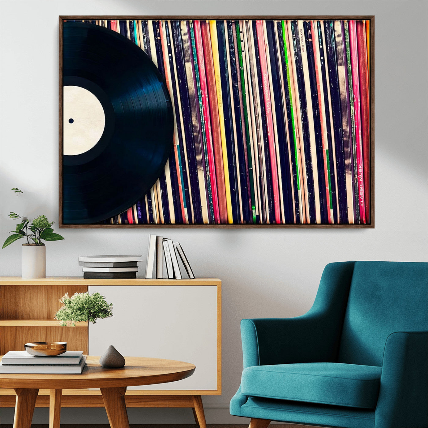 45029-MGV-CV-36X24-Misty Pine Forest Wall Art – Black and White Landscape Canvas Print, Foggy Trees Nature Photography, Modern Minimalist Decor for