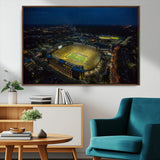 52519-MGV-CV-36X24-Michigan Football Stadium Wall Art Canvas Print, Framed Michigan Stadium Art Picture Print, Michigan Wolverines Field Perfect
