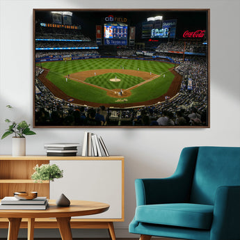 83979-MGV-CV-36X24-RingCentral Coliseum Wall Art Canvas Print, Framed Oakland A's Stadium Art Picture Print, RingCentral Coliseum Field Perfect Sport