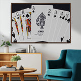 56787-MGV-FC-36X24_Walnut-Playing Cards – Classic Poker Deck with Spades, Standard Size Durable Casino Quality Card Set for Magic Tricks, Blackjack, Bridge,