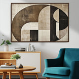 44796-MGV-CV-36X24-Wabi Sabi Wall Art Canvas Print, Framed Geometric Minimalist Art Picture Print, Modern Abstract Perfect Modern Abstract Decor