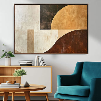 15030-MGV-CV-36X24-Wabi Sabi Wall Art Canvas Print, Framed Modern Abstract Art Picture Print, Minimalist Zen Perfect Minimalist Modern Decor Artwork