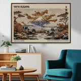 11778299-MGV-CV-36X24-Japanese Landscape Wall Art – Mount Fuji Canvas Print, Asian Inspired Nature Decor for Living Room, Bedroom, Office or Studio