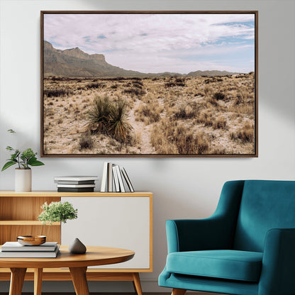 20681831-MGV-CV-36X24-Desert Landscape Wall Art – Southwestern Mountain Canvas Print, Rustic Western Nature Photography Decor for Living Room, Office,