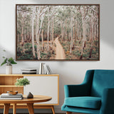 24760563-MGV-CV-36X24-Forest Wall Art – Tranquil Woodland Path Canvas Print, Scenic Nature Photography Decor for Bedroom, Living Room, Office, Cabin or