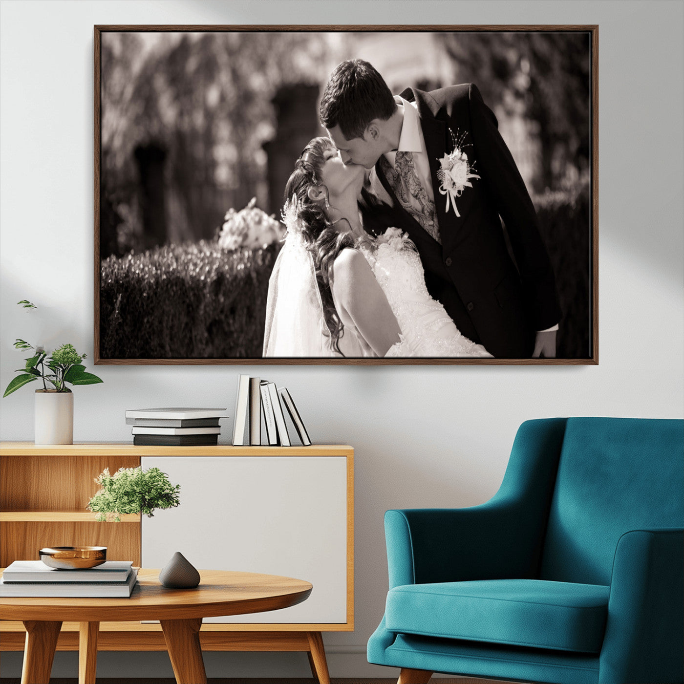 CSTM6030-MGV-CV-36X24-Custom Wedding Photo Print - Custom Wall Art Picture Print, Create Your Own Photo Canvas Print