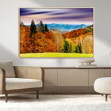 58007-MGV-CV-36X24-Autumn Mountain Landscape Wall Art – Stunning Fall Forest Canvas Print, Cozy Nature Decor for Home or Office