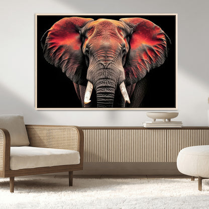 54719-MGV-CV-36X24-Elephant Wall Art – Majestic African Elephant Canvas Print, Wildlife Safari Animal Decor for Living Room, Bedroom, Office or Man