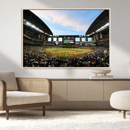 92672-MGV-CV-36X24-Chase Field Stadium Wall Art Canvas Print, Framed Arizona Stadium Art Picture Print, Chase Stadium Perfect Sports Room Decor