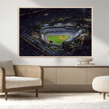 16515-MGV-CV-36X24-Dodgers Stadium Wall Art Canvas Print, Framed Baseball Stadium Art Picture Print, Dodgers Field Perfect Sport Room Decor Artwork