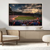 53432-MGV-CV-36X24-Fenway Park Stadium Wall Art Canvas Print, Framed Boston Baseball Stadium Art Picture Print, Massachusetts Fenway Park Perfect