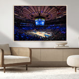 20491-MGV-FC-36X24_Natural-Madison Square Garden Wall Art Canvas Print, Framed New York Stadium Art Picture Print, MSG Stadium Perfect Sport Room Decor