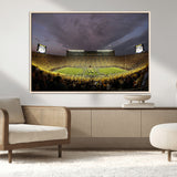 72404-MGV-CV-36X24-Michigan Wolverine Stadium Wall Art Canvas Print, Framed Michigan Stadium Art Picture Print, Football Stadium Perfect Sport Room