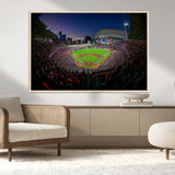 44322-MGV-CV-36X24-Minute Maid Park Wall Art Canvas Print, Framed Houston Astros Stadium Art Picture Print, Houston Astros Field Perfect Sports Room
