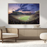 50825-MGV-CV-36X24-Notre Dame Stadium Wall Art Canvas Print, Framed Indiana Stadium Art Picture Print, Football Stadium Perfect Sports Room Decor