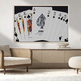 56787-MGV-CV-36X24-Playing Cards – Classic Poker Deck with Spades, Standard Size Durable Casino Quality Card Set for Magic Tricks, Blackjack, Bridge,