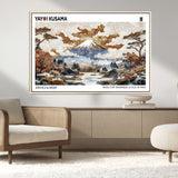 80111817-MGV-CV-36X24-Japanese Landscape Wall Art – Mount Fuji Autumn Canvas Print, Asian Inspired Nature Decor for Living Room, Bedroom, Office or