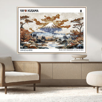 80111817-MGV-CV-36X24-Japanese Landscape Wall Art – Mount Fuji Autumn Canvas Print, Asian Inspired Nature Decor for Living Room, Bedroom, Office or