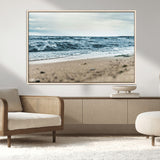 81812590-MGV-CV-36X24-Ocean Wall Art Wall Art Canvas Print, Framed Coastal Canvas Art Picture Print, Moody Seascape Perfect Coastal Minimalist Decor