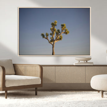 54552043-MGV-FC-36X24_Natural-Joshua Tree Art Wall Art Canvas Print, Framed Desert Landscape Art Picture Print, Southwestern Nature Perfect Southwestern Boho