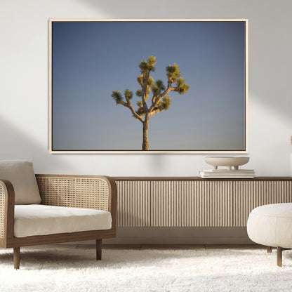 54552043-MGV-FC-36X24_Natural-Joshua Tree Art Wall Art Canvas Print, Framed Desert Landscape Art Picture Print, Southwestern Nature Perfect Southwestern Boho